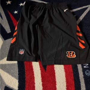Nfl Nike Men's Black and Cincinnati bengals  Athletic Shorts